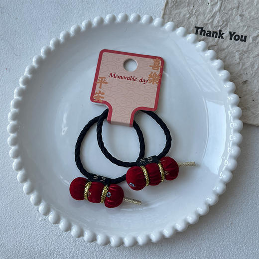 可爱喜庆糖葫芦对装皮筋HY对扎-纪念日百货门店同款167798270 商品图2