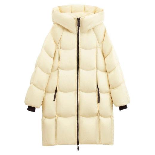 「高货kbnq」全新升级【铂金会员882/天猫1189/差价307】(11123)洛诗琳显瘦连帽羽绒服2025冬季加厚百搭中长保暖外套kbnq女 商品图4