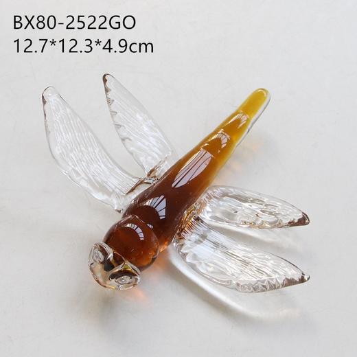 创意简约轻奢抽象摆件蜻蜓琉璃北欧软装书柜客厅装饰迷你装饰品 商品图6