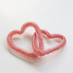 简约现代创意玻璃链条麻团摆件样板房售楼处玄关桌面软装饰品摆件