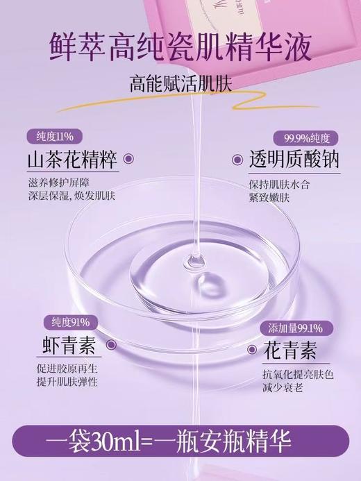 山茶花软膜粉面膜 补水镁白去黄气暗沉涂抹紧致DAN纹KAN皱泥膜 商品图2