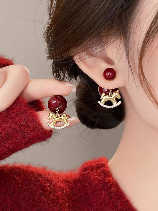 新年好运耳钉组合！买1对送1对 这两款耳钉嘎嘎显白 两个款式各一对，超值优惠！ 商品图2