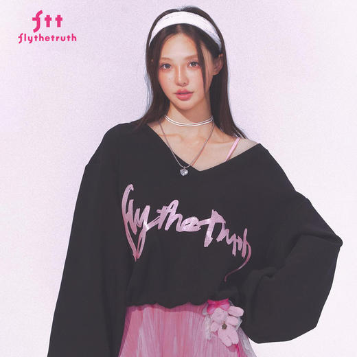 FTT FlyTheTruth『微甜朗姆酒』INS复古植绒蕾丝半身裙女夏季短裙 商品图1