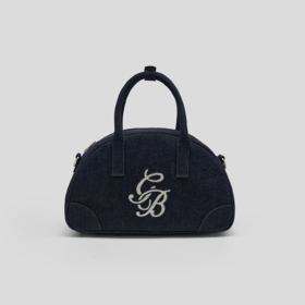 GOODBAI新款链条绣复古撞色背带可斜挎保龄球包