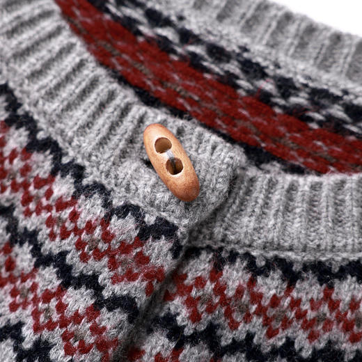 「高货wl」全新升级【铂金会员266/天猫359/差价93】(03859)洛诗琳复古立体织花羊毛开衫2025秋冬加厚针织毛衣外套女 商品图3