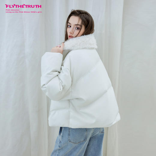 FTT Flythetruth  情绪泡沫 白色高级感羽绒服女冬季90白鸭绒外套 商品图0