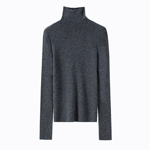 「自」全新升级【铂金会员211/天猫279/差价68】(04631)洛诗琳加厚无缝一体高领羊毛衫2025冬季高级感显瘦针织上衣 商品图3