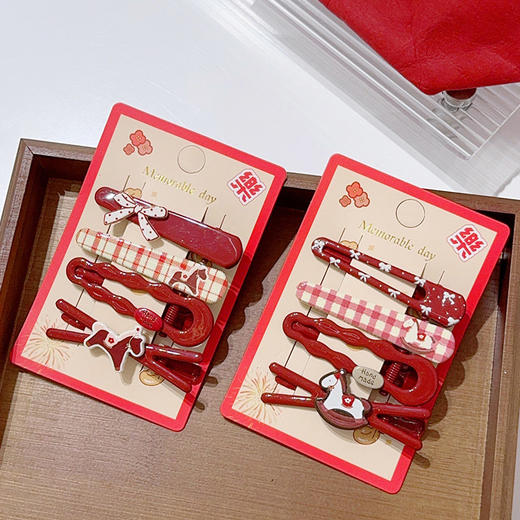 可爱少女心童趣小马组合夹HY组合夹-纪念日百货门店同款168243330 商品图0