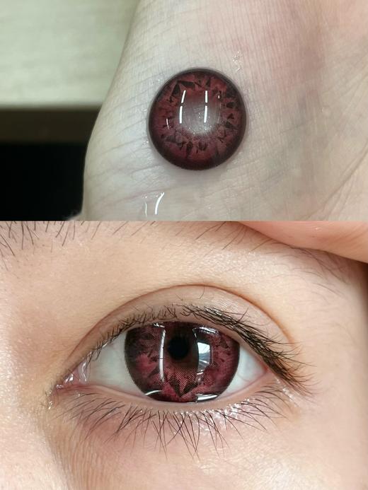 【本店实拍-新品混血六片装】HANCON-日抛大直径美瞳-数码暴龙/电子风暴/伯爵黑钻/鸽血红钻/冰摇美式-直径14.5mm【日抛 0-800度 无525/575】 商品图10