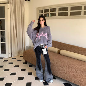 FTT FlyTheTruth『奥利奥甜心』 微喇晕染牛仔裤秋季复古做旧长裤