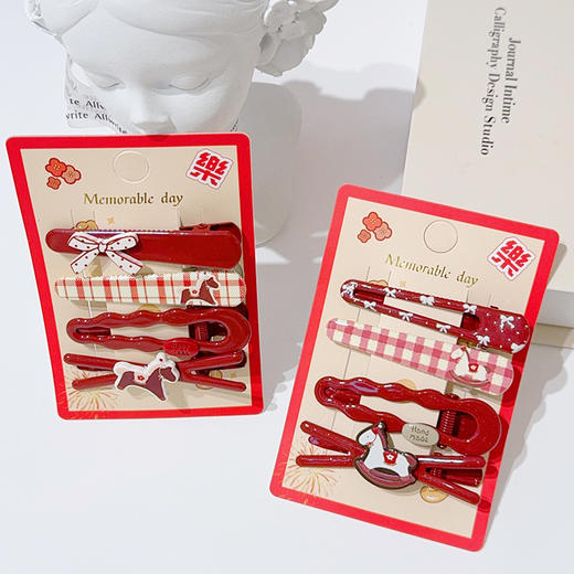 可爱少女心童趣小马组合夹HY组合夹-纪念日百货门店同款168243330 商品图1