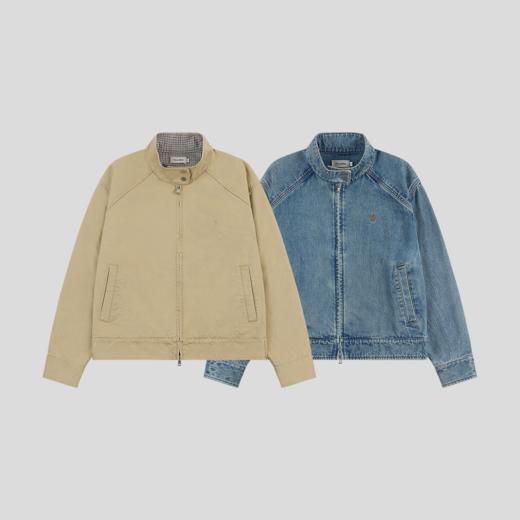 GOODBAI新款刺绣logo个性高领拉链长袖夹克外套女 商品图1