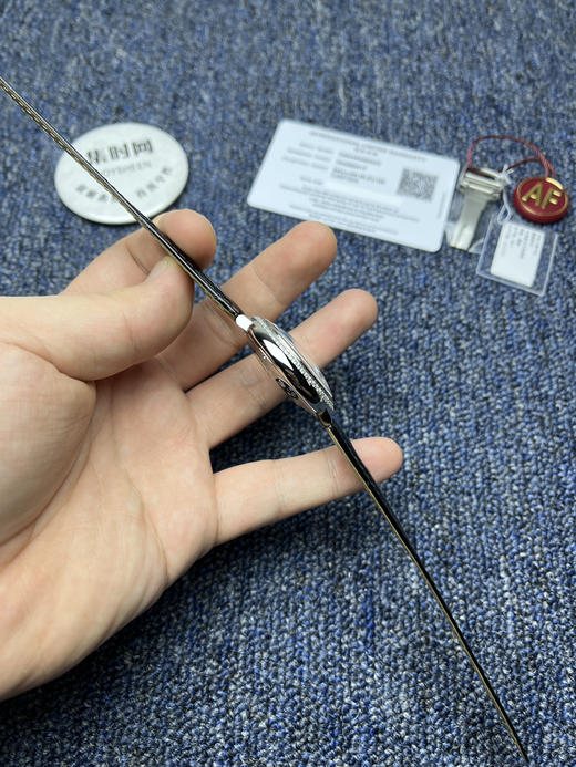 【客订美洲鳄鱼皮表带】AF卡地亚蓝气球系列36mm 钻圈款 罗马面 女士腕表 商品图3