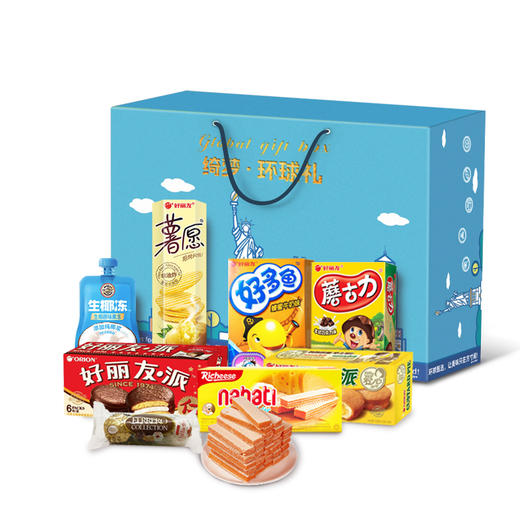 绮梦·环球礼 - 糖巧休闲零食礼盒128型 977.4g 商品图1