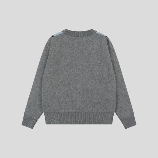 GOODBAI新款复古学院风V领格纹针织长袖开衫女 商品图4