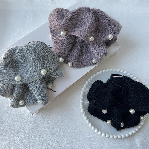 温柔贵气针织珍珠马尾抓抓夹-纪念日百货门店同款167643868 商品图2