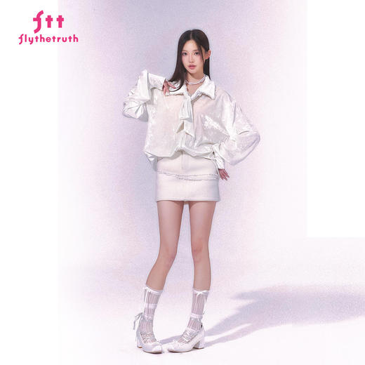 FTT FlyTheTruth『杜乐丽花园』 新中式丝绒衬衫女秋季小香风衬衣 商品图2
