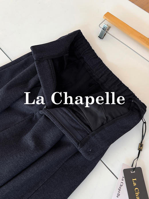 专柜实拍【又韩又松弛】拉夏贝尔/La Chapelle走路带风~韩系百搭简约直筒休闲裤宽松有型垂感阔腿裤★ 商品图10
