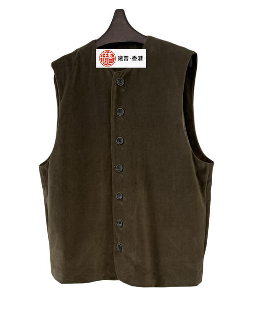 女款平绒单排扣马甲背心lv 商品图0