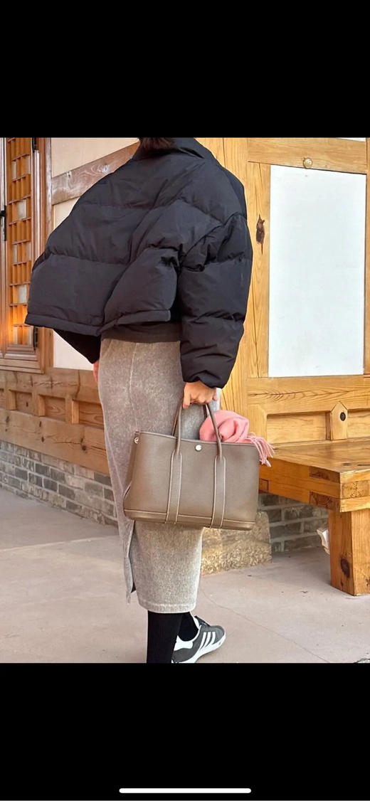 爱马仕 garden Negonda皮 花园36 大象灰 手提包 商品图3