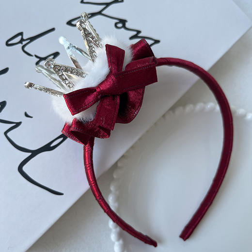 酒红皇冠精致发箍-纪念日百货门店同款167795757 商品图3