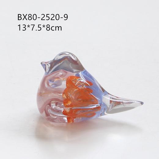 吹制彩色琉璃小鸟摆件台面玻璃装饰品结婚乔迁毕业礼品样板房陈设 商品图8