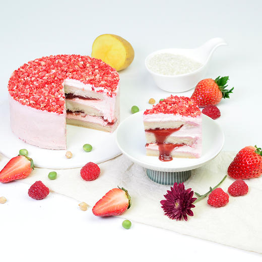 本草芳华草莓蛋糕 商品图7