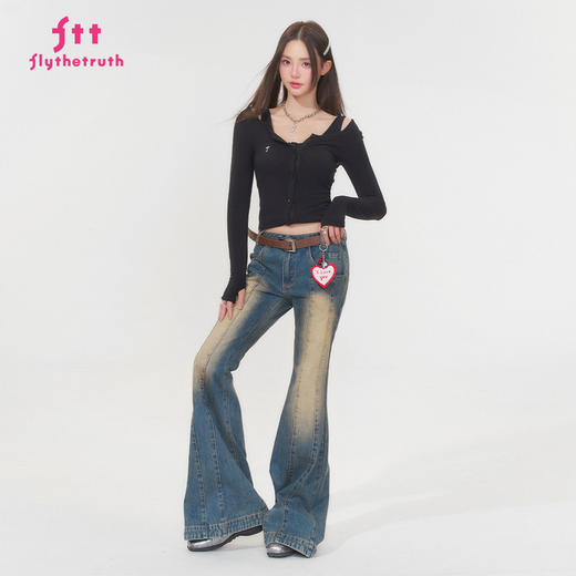FTT FlyTheTruth『温柔猎手』设计感两穿长袖T恤女秋2025新款上衣 商品图1