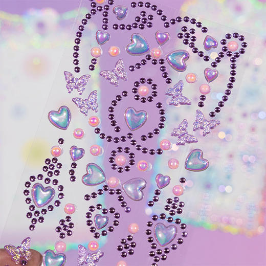 爱心蝴蝶水钻贴卡通贴纸-纪念日百货门店同款168194566 商品图2