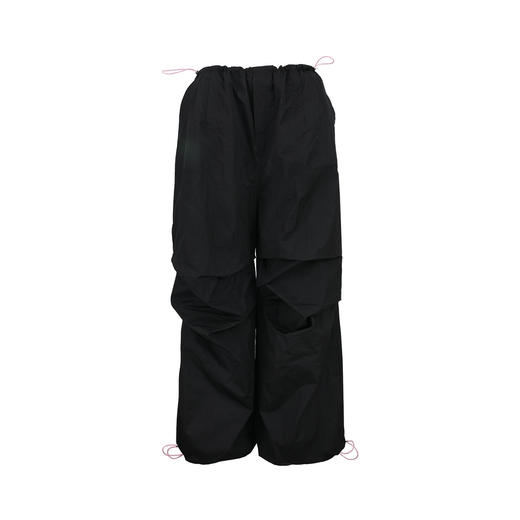 FTT FlyTheTruth『草莓黑巧』 新款休闲裤女秋抽绳褶皱工装阔腿裤 商品图4