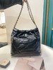 CHANEL 22bag 小号 黑金 油蜡牛皮 垃圾袋 商品缩略图2