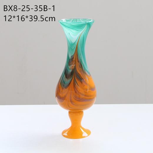 碧轩复古玻璃磁粉花瓶水养花器情绪稳定插花瓶轻奢高级感客厅装饰 商品图5