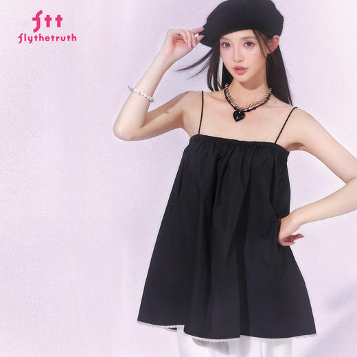 FTT FlyTheTruth『C位Look』廓形吊带背心女夏季宽松遮肉显瘦上衣 商品图2