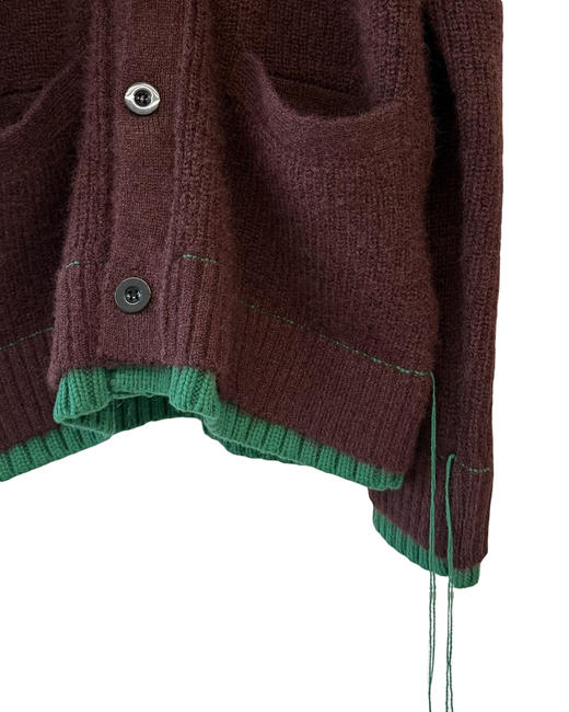 女款拼色拼接毛衣针织开衫zo 商品图2