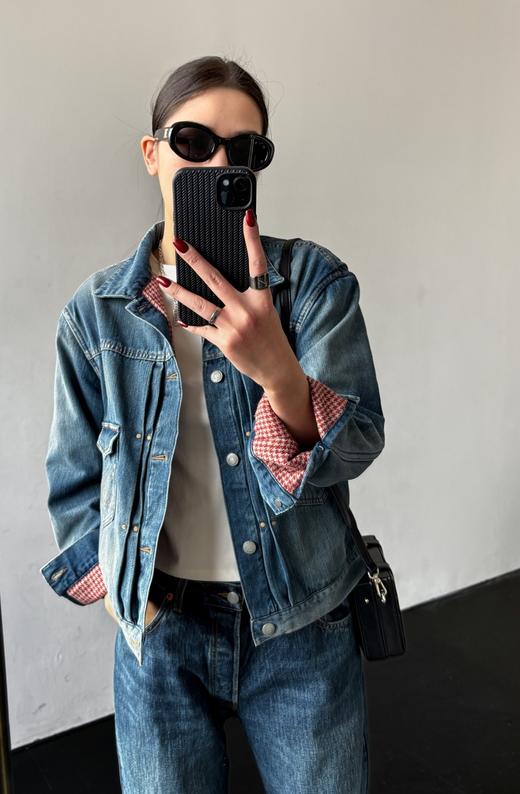 女款双面穿牛仔外套la 商品图4