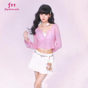 FTT FlyTheTruth『田野的风』 纯羊毛针织开衫女秋薄款透气防晒衣