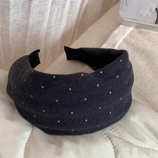 毛呢波点宽版发箍-纪念日百货门店同款168248739 商品图3