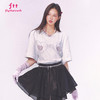 FTT FlyTheTruth『心绪交响曲』设计感心形印花短袖女夏打底衫T恤 商品缩略图3