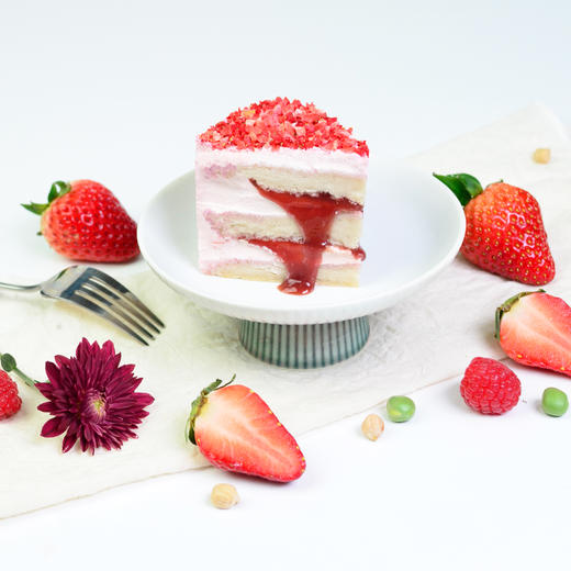 本草芳华草莓蛋糕 商品图8