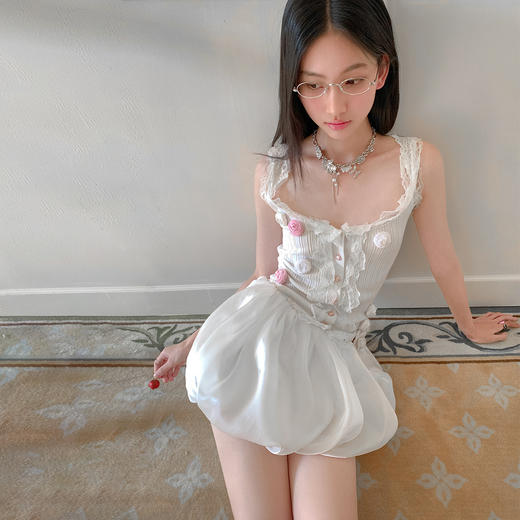 FTT FlyTheTruth『糖霜奶冻』 云朵花苞半身裙女夏季百搭蓬蓬短裙 商品图2