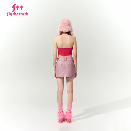 FTT FlyTheTruth『科莫多红珊瑚 』辣妹包臀半身裙女秋PU仿皮短裙 商品图1