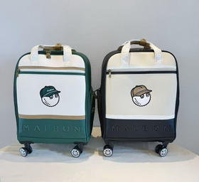 出韩国原单MB 高尔夫拉杆箱，真皮材质。颜值与实用并存！耐用材质，轻巧便携，出行好伙伴。
两个色。