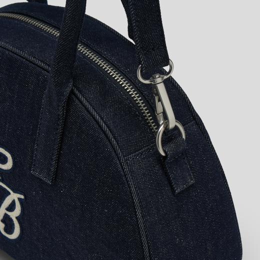 GOODBAI新款链条绣复古撞色背带可斜挎保龄球包 商品图3