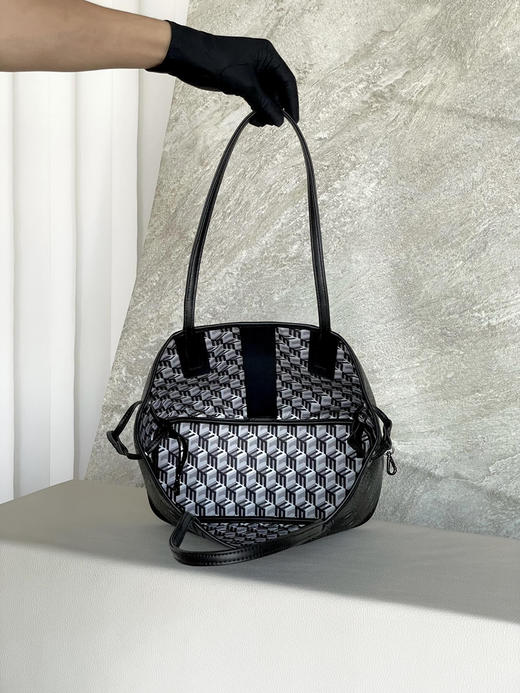 秋冬特惠💰850 原单MCM 原厂皮 小号双面购物袋子母包MWPPDSLR04CO001 经典黑色 商品图3