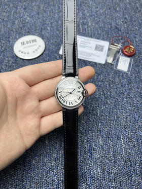 【客订美洲鳄鱼皮表带】AF卡地亚蓝气球系列36mm 钻圈款 罗马面 女士腕表