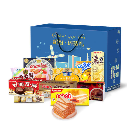 缤纷·环球礼 - 糖巧休闲零食礼盒188型 1019.5g 商品图1
