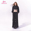 FTT FlyTheTruth『草莓黑巧』 新款休闲裤女秋抽绳褶皱工装阔腿裤 商品缩略图1