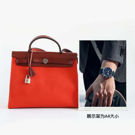 【95新】Hermes爱马仕红色拼色herbag 31手提单肩包女士261225HS04 商品图8