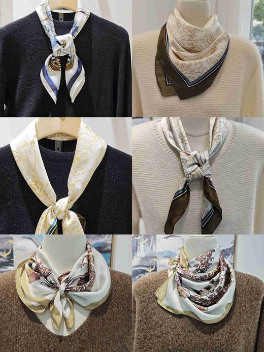 58B529印花方巾 商品图3