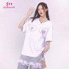 FTT FlyTheTruth『心绪交响曲』设计感心形印花短袖女夏打底衫T恤 商品缩略图0